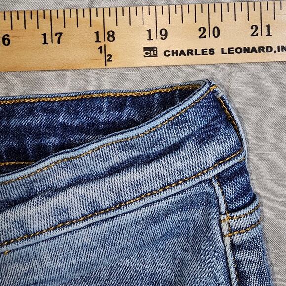 Kancan Stonewash Distressed Tapered Skinny Size 32 Stretchy, Waist from 18-20 - Picture 12 of 14